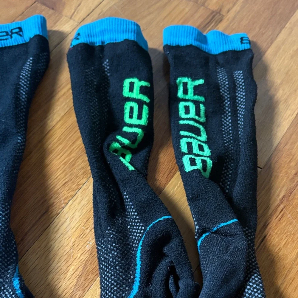 Bauer Hockey Black Sock Bundle